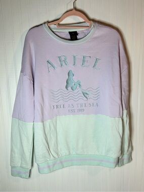 Disney Ariel 'Free As The Sea' Pastel Colorblock Sweatshirt